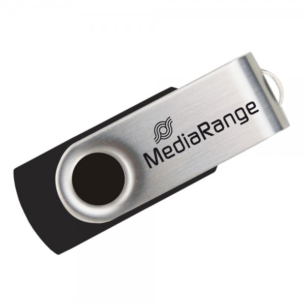 MediaRange USB 2.0 Flash Drive 8GB (Black/Silver) (MR908) USB Flash Drives www.anazitisibooks.gr
