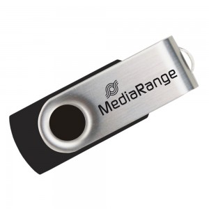 MediaRange USB 2.0 Flash Drive 16GB (Black/Silver) (MR910) USB Flash Drives www.anazitisibooks.gr