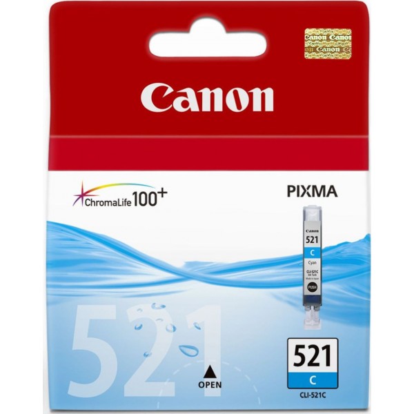 Γνήσιο Μελάνι Canon CLI-521C Cyan (2934B001) Γνήσια μελάνια