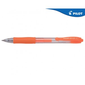 Γραφη - Διορθωση - Σχολικα ειδη -  ΣΤΥΛΟ PILOT G-2 0.7mm ΝΕΟΝ ΠΟΡΤΟΚΑΛΙ Στυλό