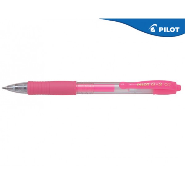 Γραφη - Διορθωση - Σχολικα ειδη -  ΣΤΥΛΟ PILOT G-2 0.7mm ΝΕΟΝ ΡΟΖ Στυλό