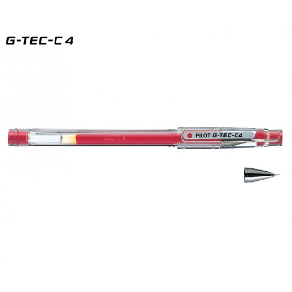 Γραφη - Διορθωση - Σχολικα ειδη -  ΣΤΥΛΟ PILOT G-TEC-C4 0.4mm ΚΟΚΚΙΝΟ Στυλό