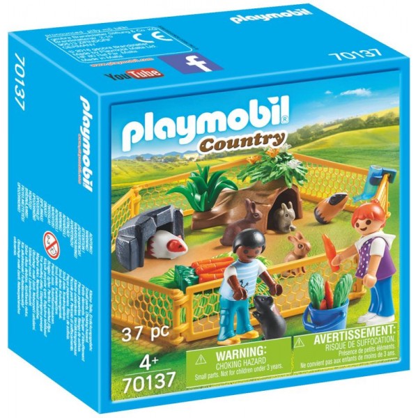 Παιχνιδια PLAYMOBIL - Παιδικα παιχνιδια - Playmobil Περιφραγμένος Χώρος Με Μικρά Ζωάκια - 70137 PLAYMOBIL