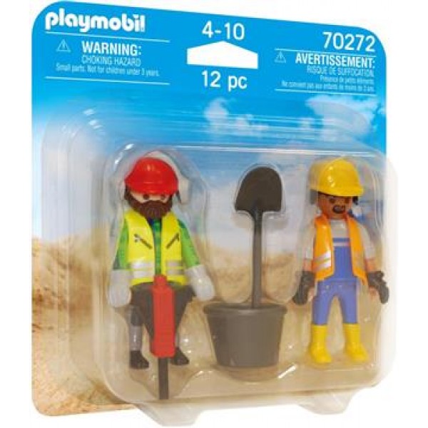 Παιχνιδια PLAYMOBIL - Παιδικα παιχνιδια - Playmobil Duo Pack Εργάτες Οικοδομών - 70272 PLAYMOBIL