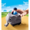 Παιχνιδια PLAYMOBIL - Παιδικα παιχνιδια - Playmobil 1.2.3 Τρενάκι Με Βαγόνια-Ζωάκια - 70405 PLAYMOBIL