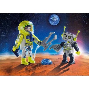 Παιχνιδια PLAYMOBIL - Παιδικα παιχνιδια - Playmobil Duo Pack Αστροναύτης και ρομπότ - 9492 PLAYMOBIL